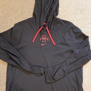 Nike Iowa State Black Long Sleeve Tshirt Hoodie